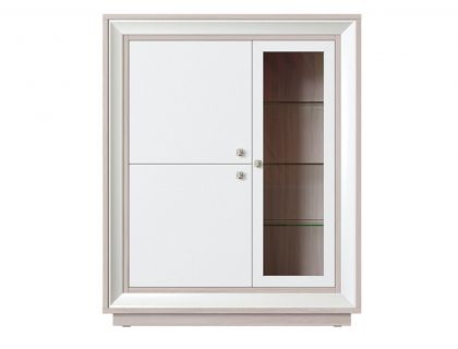 Шкаф 3-х дверный низкий (1 стеклодверь) Прато